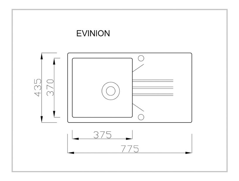 Dřez Ellesmere (černá)