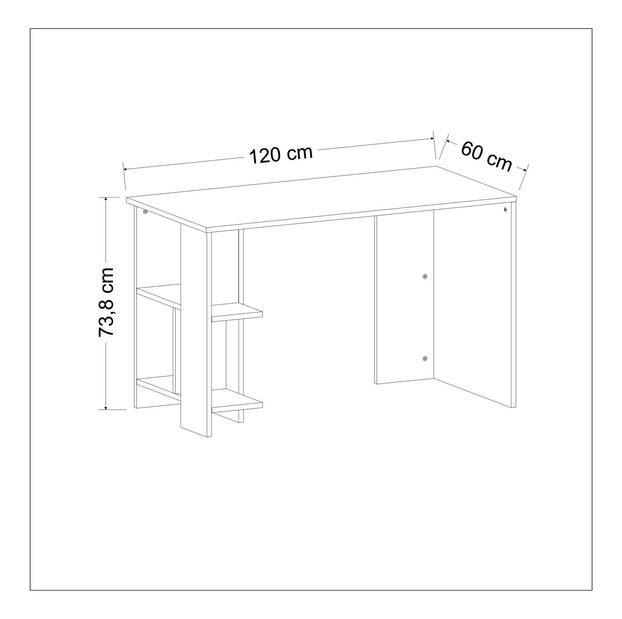PC stolek Alia (dub safírový)