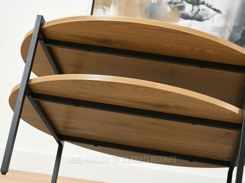 Konferenční stolek Dario (dub + černá)