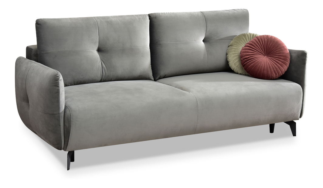 Pohovka dvousedačka Lasciare (šedá + černá)