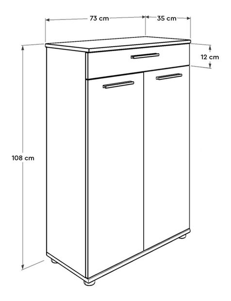 Botník (skříňka na boty) Todeba (bílá) *bazar