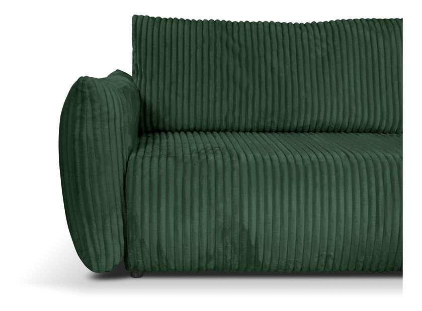 Rohová sedací souprava Alondra (tmavě zelená) (P)