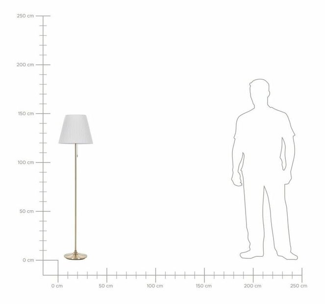 Stojanová lampa Trysnice (mosazná)
