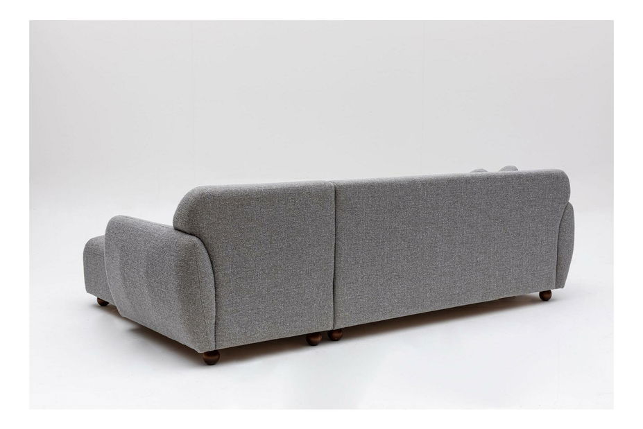 Rohová sedačka Edoletta 1 (P) (světle šedá)