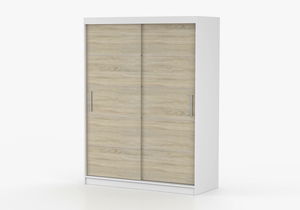 Šatní skříň Viola 06 (bílá + dub sonoma)