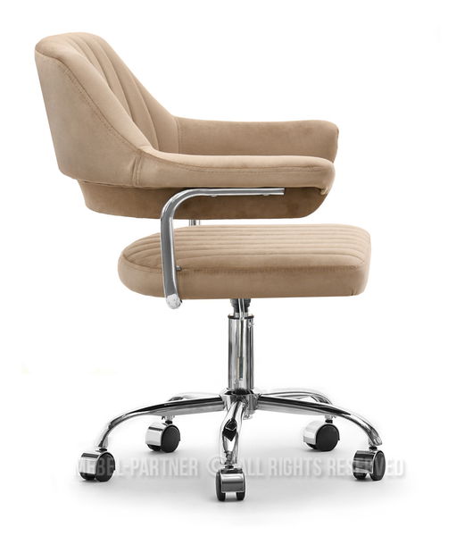 Židle Merylyn (béžová + chromová)