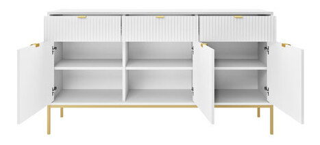 Komoda Mijeno Gold MKSZ154 (bílá + zlatá)