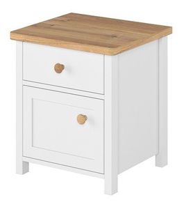 Noční stolek Kokos KS-7 (bílá + dub nash)