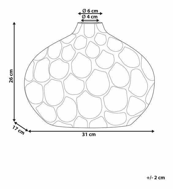 Váza Topher (stříbrná)