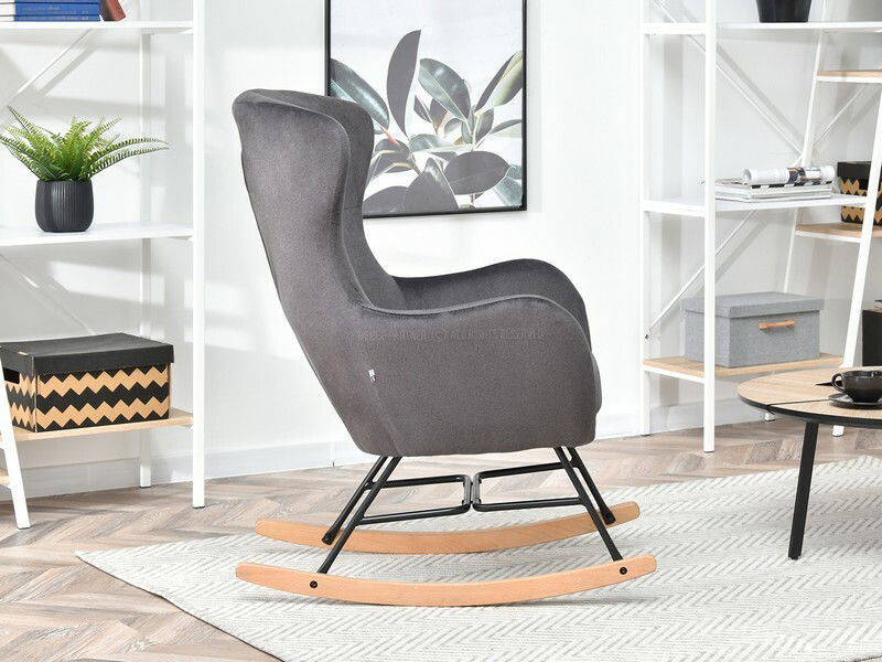 Křeslo Nesí (grafit + buk bílý)