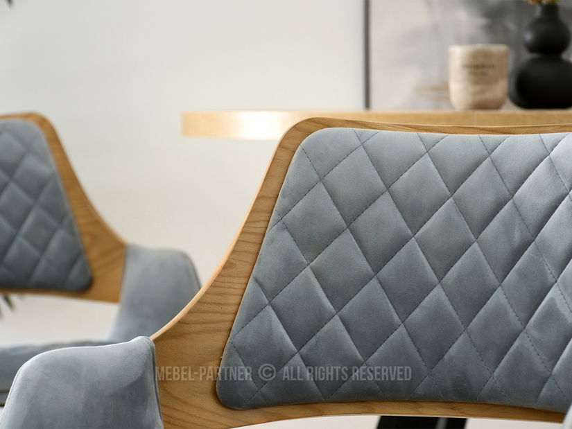 Židle Morgana (dub šedý + černá)