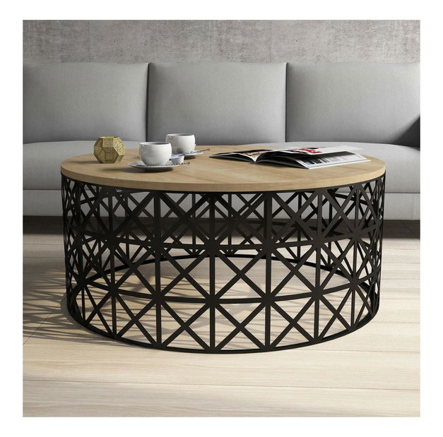 Konferenční stolek Vutada (dub + černá)