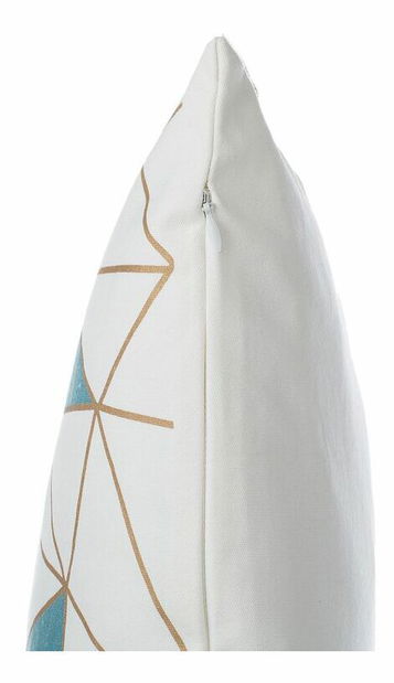 Set 2 ks. polštářů CLARIANA (modré trojúhelníky)