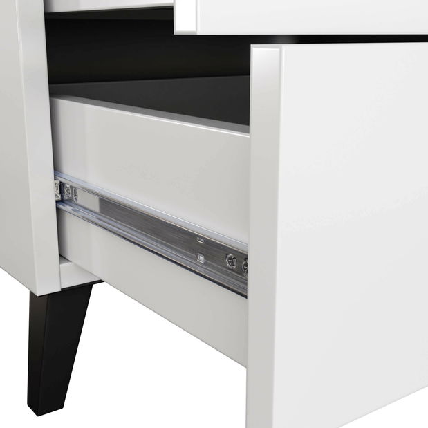 Komoda Morientes (bílá + černá)