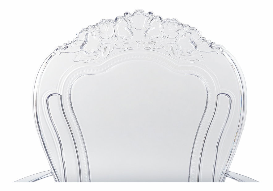 Set 2 ks. jídelních židlí VITTON II (průhledná) *výprodej