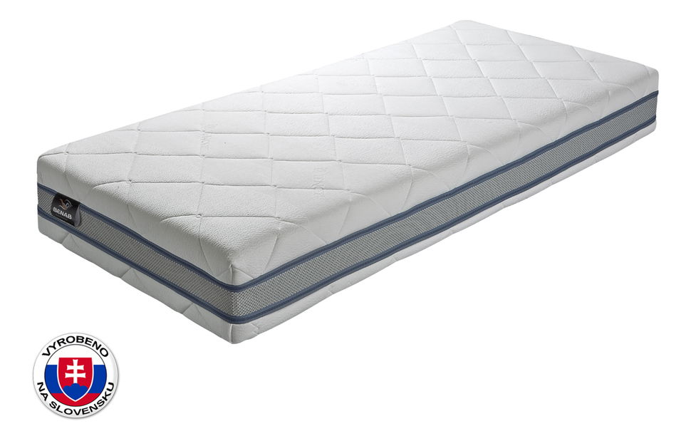 Manželská postel 160 cm Benab Sara (s rošty a matracemi)