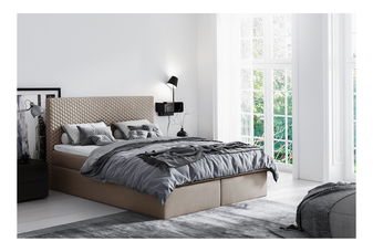 Manželská postel 180 cm Maridos (cappuccino)