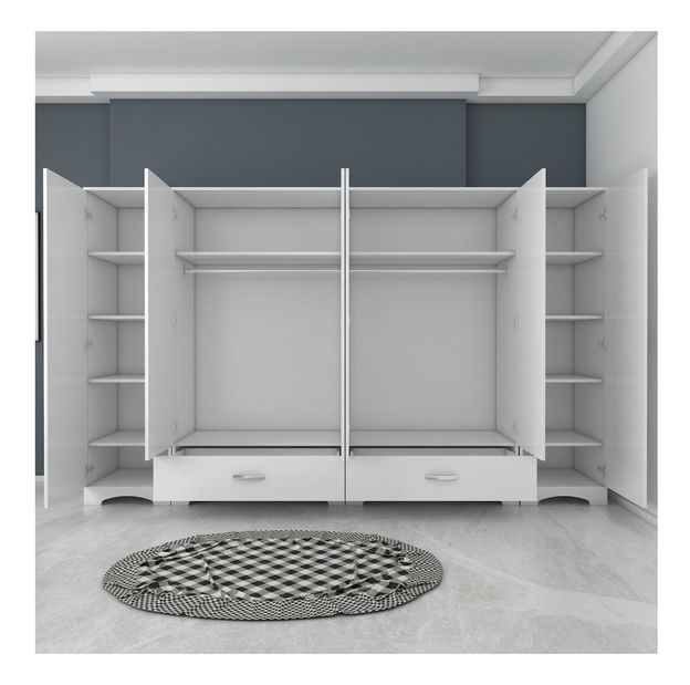 Šatní skříň Forzolena (bílá)