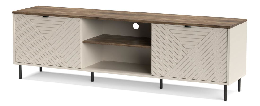 TV skříňka Eliminados (kašmír + dub castello)