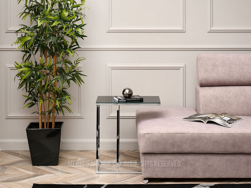 Konferenční stolek Vasho (černá + chromová)