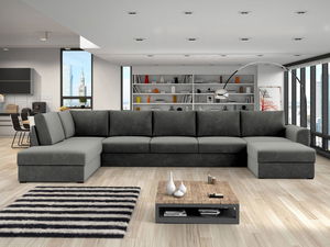Rohová sedací souprava Celeste (šedá)
