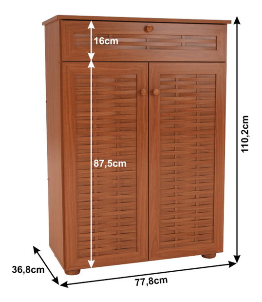 Botník (skříňka na boty) Fembi-03 (třešeň americká)