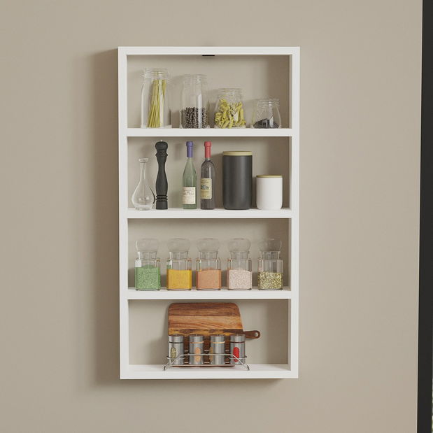 Závěsná police Quando (bílá)