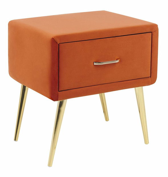 Noční stolek Faris (oranžová)