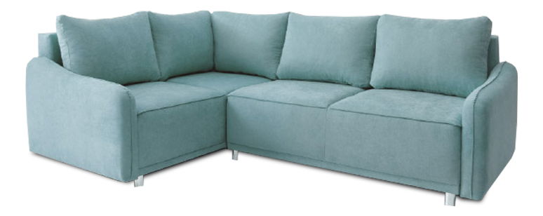 Rohová sedací souprava Lena (mentolová) (L)