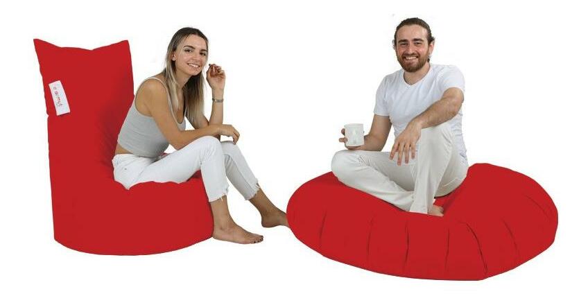 Sedací pytel Beemin (červená)