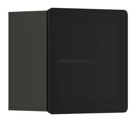 Vitrína na zeď BRW Possi Light SFW1W/5/5 (šedý wolfram) (s osvětlením)