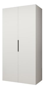 Šatní skříň 100 cm Mirabella 1 (bílá + černá)