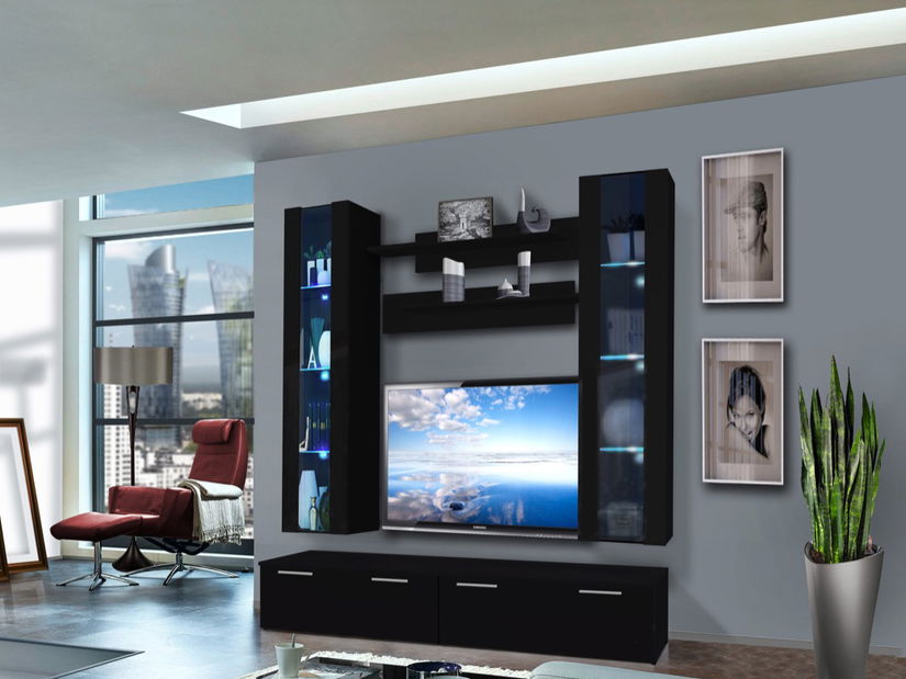 Obývací stěna Ledge 25 WS LE E2 (s osvětlením)