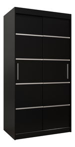 Šatní skříň 100 cm Verika 1 100 (černá)
