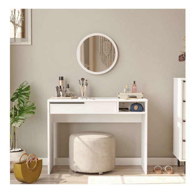 Toaletní stolek Otto 18 (bílá + černá)