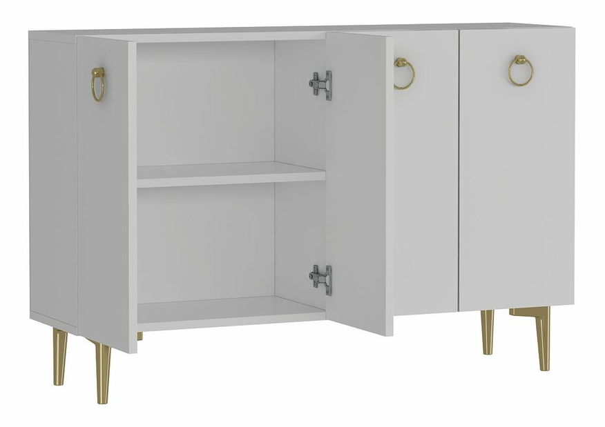 Skříňka Efia (antracit + stříbrná)