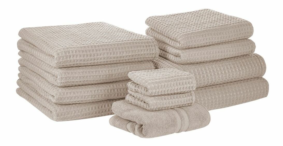 Sada 11 ks ručníků Aixin (béžová)