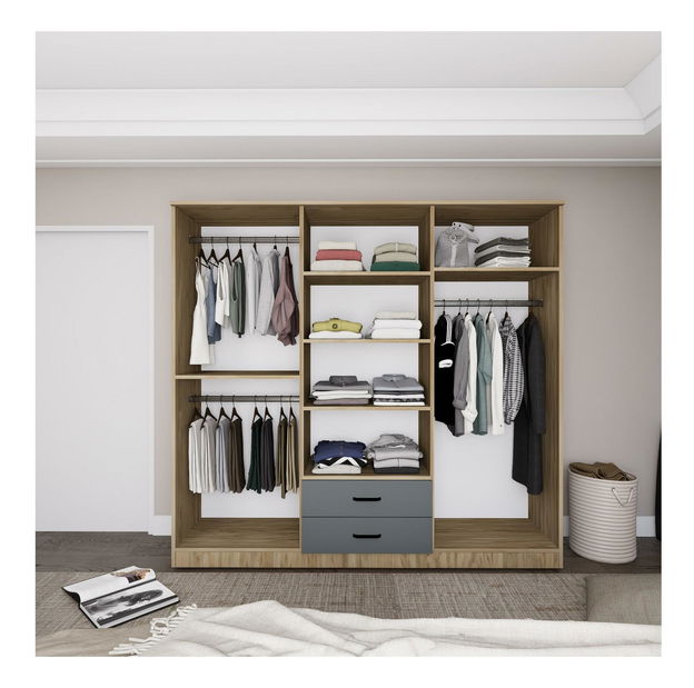 Šatní skříň Yamaha 65 (šedá bílá)