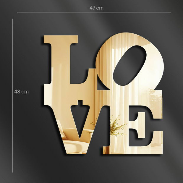 Zrcadlo Ozi 1 (zlatá)