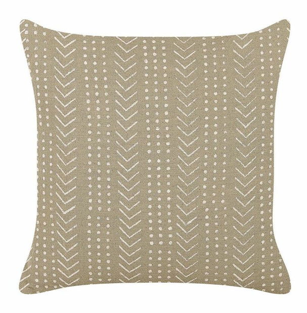 Sada 2 ozdobných polštářů 45 x 45 cm Senec (béžová)