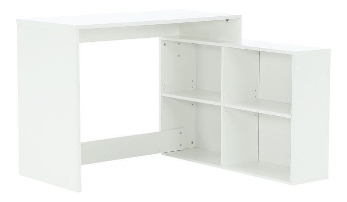 Rohový PC stolek Geles bílá