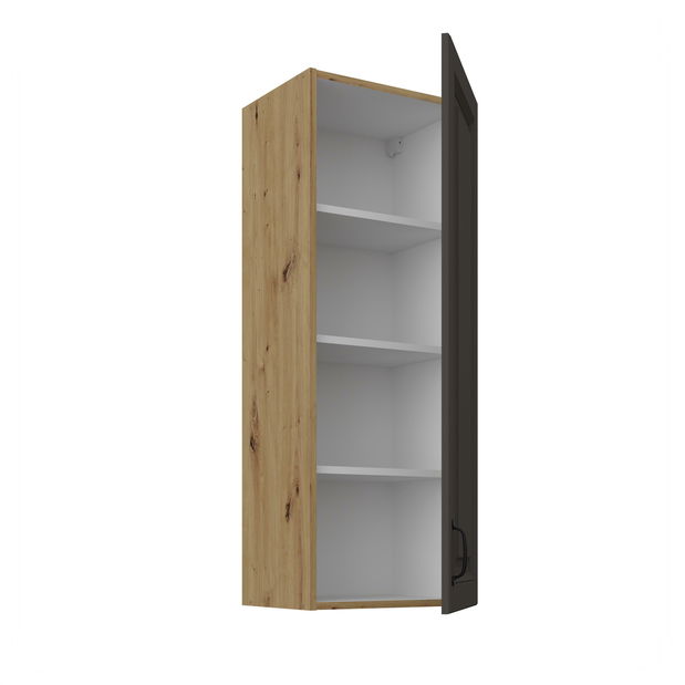 Horní kuchyňská skříňka Sheila 40 G 108 1F (korpus: dub artisan + fronta: grafit)