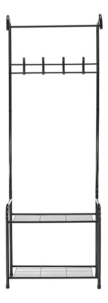 Botník s věšákem Rolande (černá)