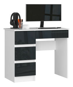 PC stolek Benicio II (grafit lesk) (L)