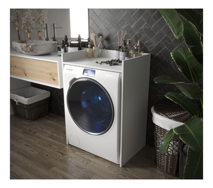 Skříňka na pračku Ottilia (bílá matná)