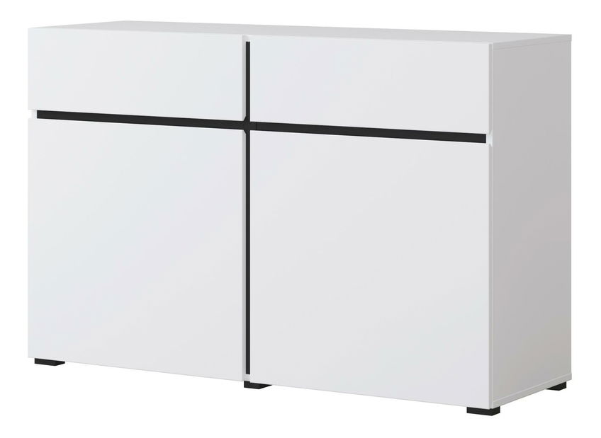Komoda Crossroad W45 (černá + bílá)