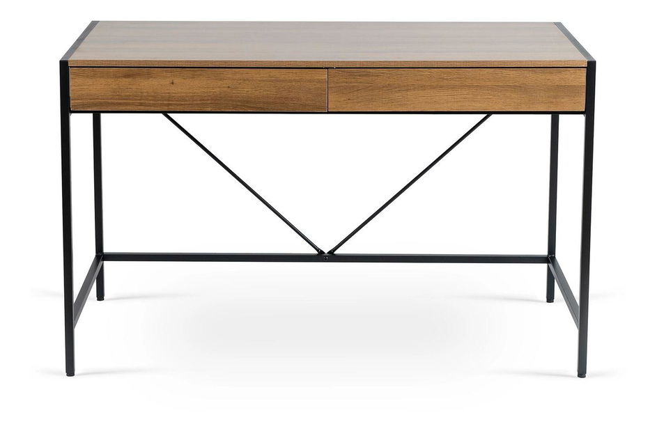 Psací stolek Azisa (ořech + černá)