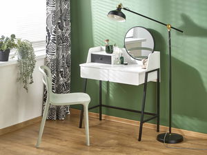 Toaletní stolek Ali (bílá + černá)