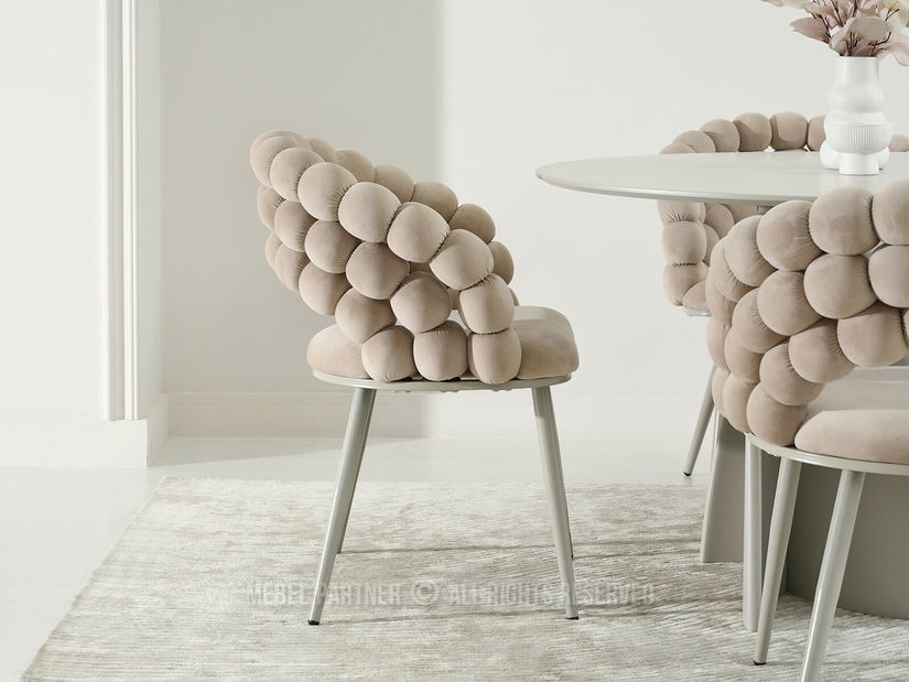 Jídelní židle Logico (béžová + šedá)