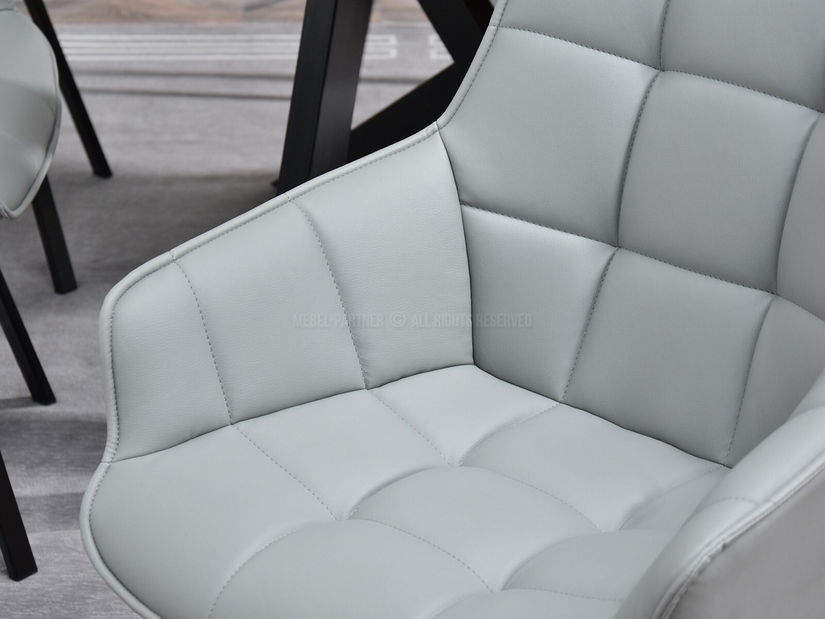 Židle Aranbura (šedá + černá)